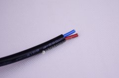 VDE 1.5平方黑色2芯歐規高溫硅膠電纜線